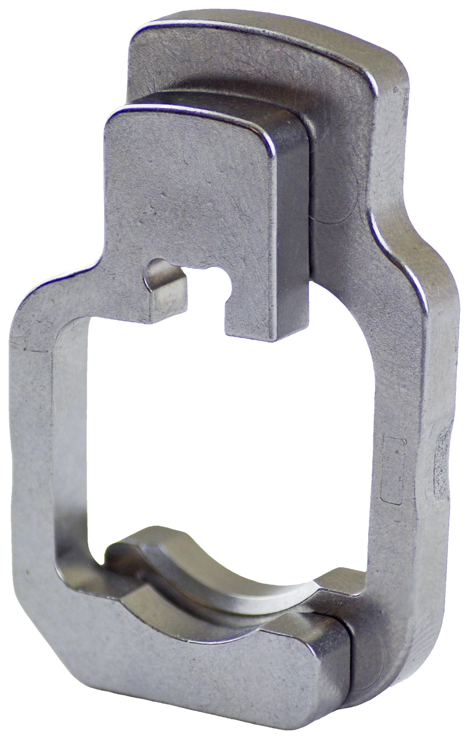 MIM twin-element padlock shackle frame in stainless steel