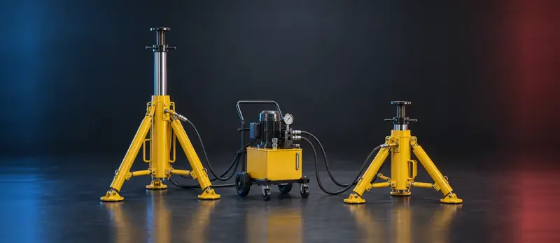 Aircraft jacks and ground support equipment
