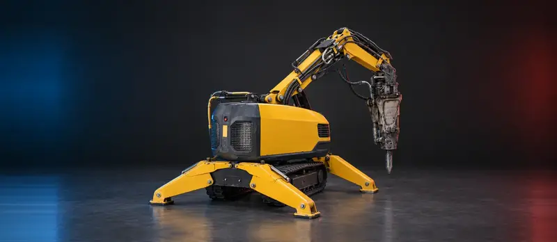Remote-controlled hydraulic machines